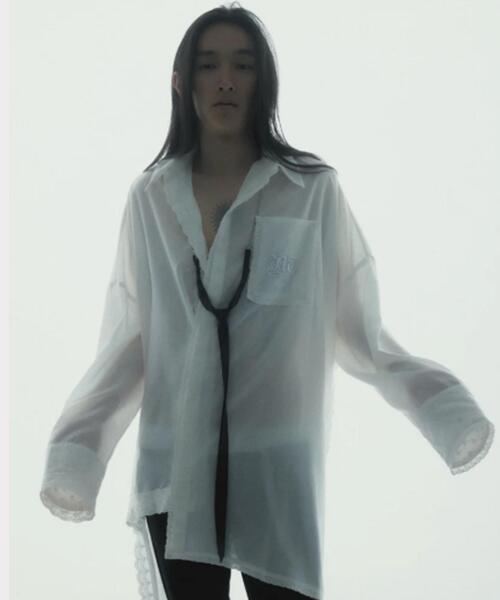 neith.(ネイス)の「neith./ネイス/Handkerchief Shirt Dress(シャツ/ブラウス・レディース・ホワイト/ピンク/ブラック・F)」の2枚目の写真
