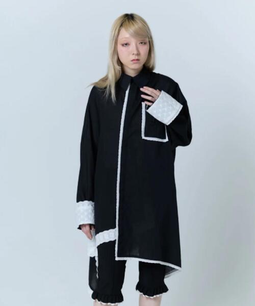 neith.(ネイス)の「neith./ネイス/Handkerchief Shirt Dress(シャツ/ブラウス・レディース・ホワイト/ピンク/ブラック・F)」の12枚目の写真