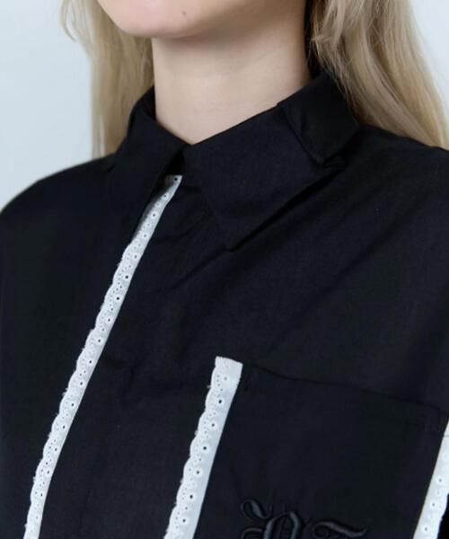 neith.(ネイス)の「neith./ネイス/Handkerchief Shirt Dress(シャツ/ブラウス・レディース・ホワイト/ピンク/ブラック・F)」の5枚目の写真