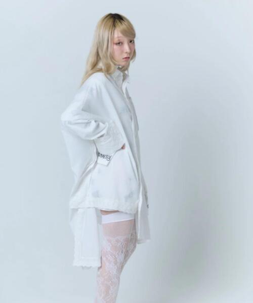 neith.(ネイス)の「neith./ネイス/Handkerchief Shirt Dress(シャツ/ブラウス・レディース・ホワイト/ピンク/ブラック・F)」の18枚目の写真