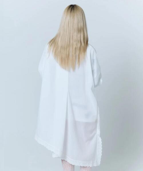 neith.(ネイス)の「neith./ネイス/Handkerchief Shirt Dress(シャツ/ブラウス・レディース・ホワイト/ピンク/ブラック・F)」の16枚目の写真