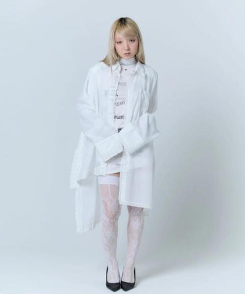 neith.(ネイス)の「neith./ネイス/Handkerchief Shirt Dress(シャツ/ブラウス・レディース・ホワイト/ピンク/ブラック・F)」の13枚目の写真