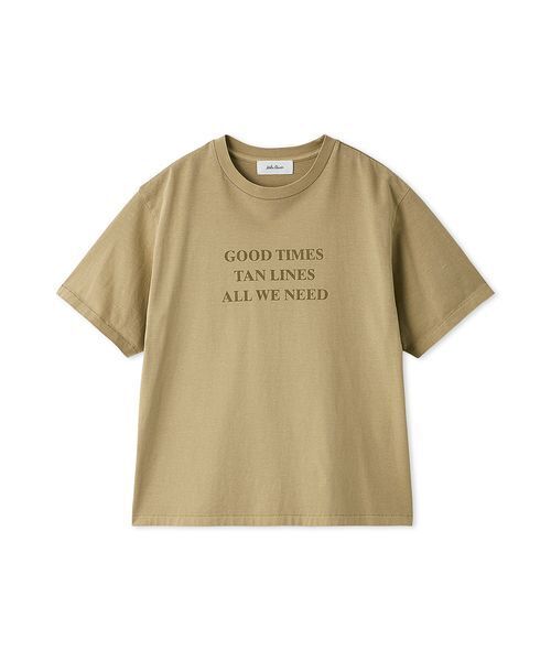 Mila Owen(ミラオーウェン)の「ヴィンテージライクグラフィックTシャツ(Tシャツ/カットソー・レディース・ベージュ/カーキ/チャコールグレー/ホワイト・F)」の3枚目の写真