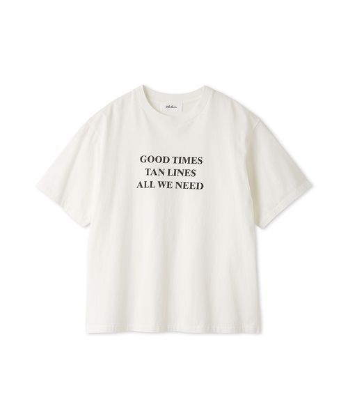 Mila Owen(ミラオーウェン)の「ヴィンテージライクグラフィックTシャツ(Tシャツ/カットソー・レディース・ベージュ/カーキ/チャコールグレー/ホワイト・F)」の2枚目の写真