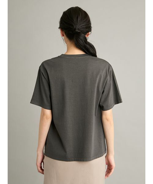 Mila Owen(ミラオーウェン)の「ヴィンテージライクグラフィックTシャツ(Tシャツ/カットソー・レディース・ベージュ/カーキ/チャコールグレー/ホワイト・F)」の8枚目の写真