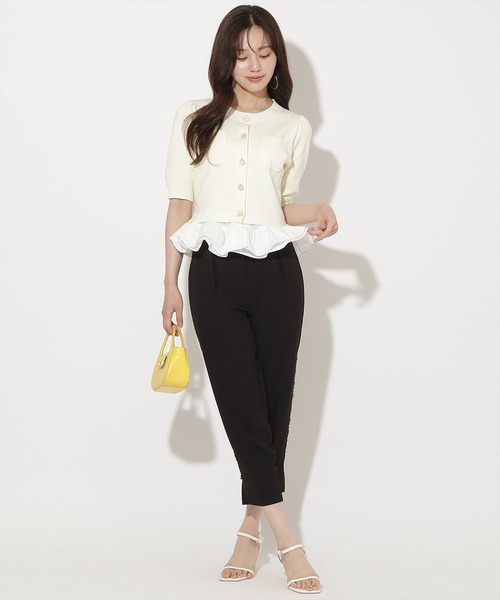 WILLSELECTION(ウィルセレクション)の「レーストリムテーパードパンツ(その他パンツ・レディース・ブラック/ブラック系その他・SMALL/MEDIUM)」の10枚目の写真