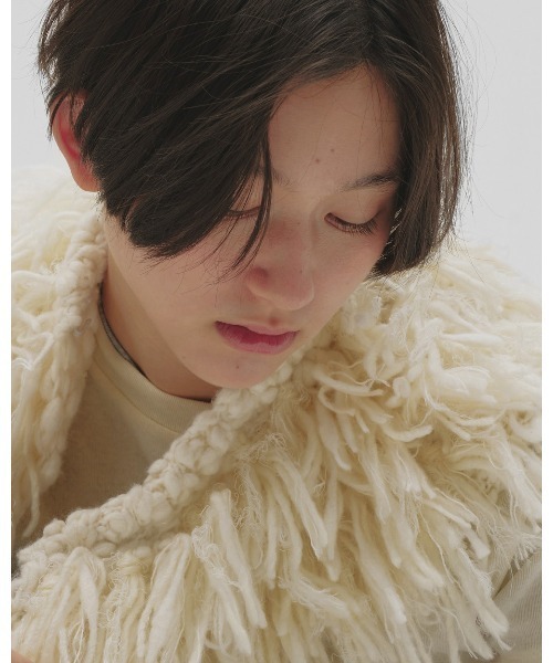 TODAYFUL（トゥデイフル）の「Fringe Knit Collar（付け襟・レディース・キナリ・FREE）」の3枚目の写真