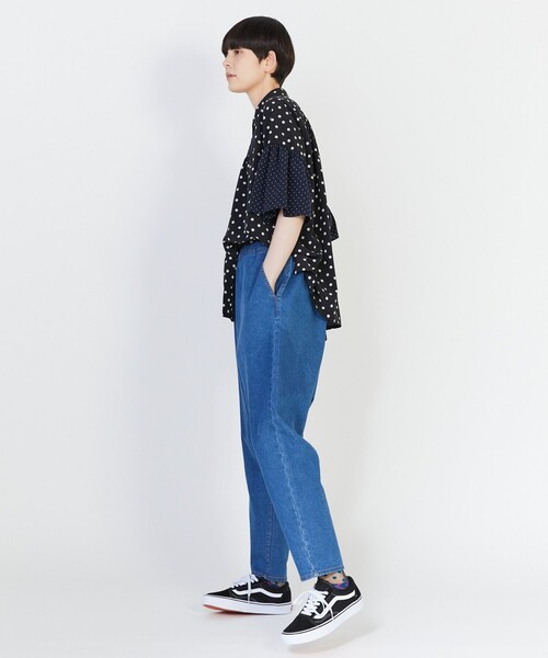 FRAPBOIS(フラボア)の「スマートサルエルパンツ(その他パンツ・レディース・ネイビー/ブルー・1)」の4枚目の写真