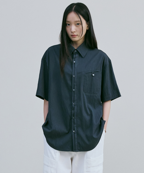BER DE NOIR（ベールドノワール）の「ブリーズタブシャツ（チャコール）（シャツ/ブラウス・レディース・その他・MEDIUM/LARGE）」の2枚目の写真