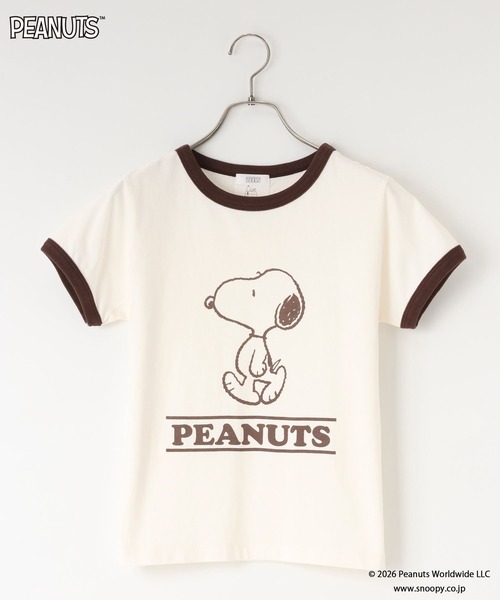 LOWRYS FARM(ローリーズファーム)の「【SNOOPY】リンガーTシャツ(Tシャツ/カットソー・レディース・ブラウン系その他/アイボリー/グレー・FREE)」の9枚目の写真