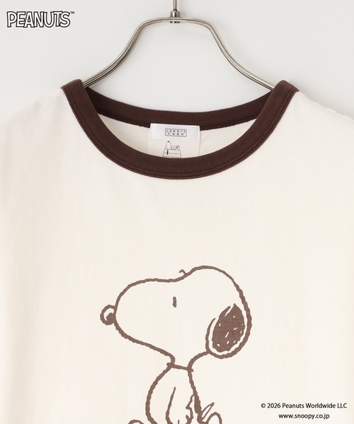 LOWRYS FARM(ローリーズファーム)の「【SNOOPY】リンガーTシャツ(Tシャツ/カットソー・レディース・ブラウン系その他/アイボリー/グレー・FREE)」の11枚目の写真
