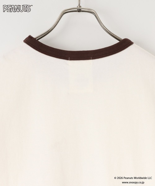 LOWRYS FARM(ローリーズファーム)の「【SNOOPY】リンガーTシャツ(Tシャツ/カットソー・レディース・ブラウン系その他/アイボリー/グレー・FREE)」の14枚目の写真
