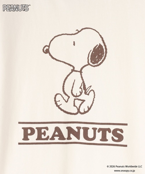 LOWRYS FARM(ローリーズファーム)の「【SNOOPY】リンガーTシャツ(Tシャツ/カットソー・レディース・ブラウン系その他/アイボリー/グレー・FREE)」の15枚目の写真