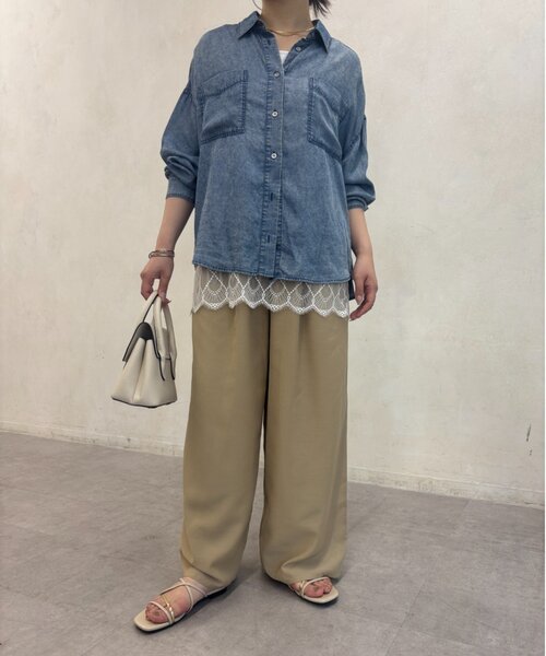 Jena espace merveilleux（ジェナ　エスパスメルヴェイユ）の「シアーイージーパンツ（その他パンツ・レディース・レモンイエロー/ベージュ/ブラック・FREE）」の22枚目の写真