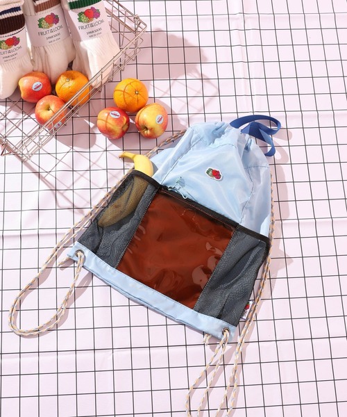 BAYFLOW(ベイフロー)の「【FRUIT OF THE LOOM / BAYFLOW】ナップサック(ハンドバッグ・メンズ・イエロー/ブルー・FREE)」の2枚目の写真