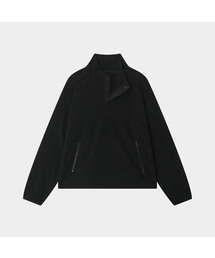 HALF NECK FLEECE (BLACK)