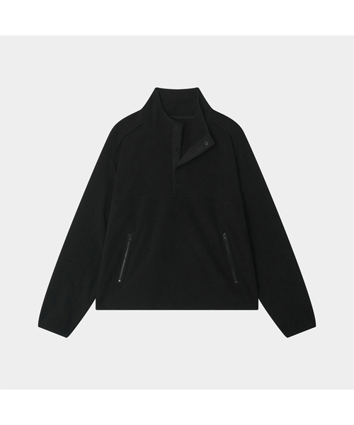 WORLDDILEMA(ワールドジレンマ)の「HALF NECK FLEECE (BLACK)(その他トップス・レディース・ブラック・FREE)」の1枚目の写真
