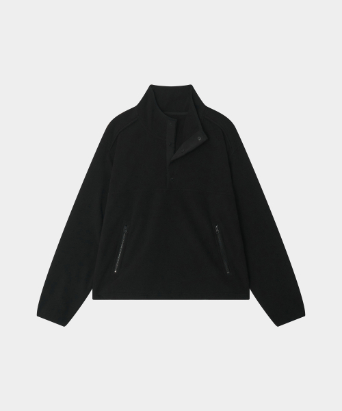 WORLDDILEMA(ワールドジレンマ)の「HALF NECK FLEECE (BLACK)(その他トップス・レディース・ブラック・FREE)」の2枚目の写真