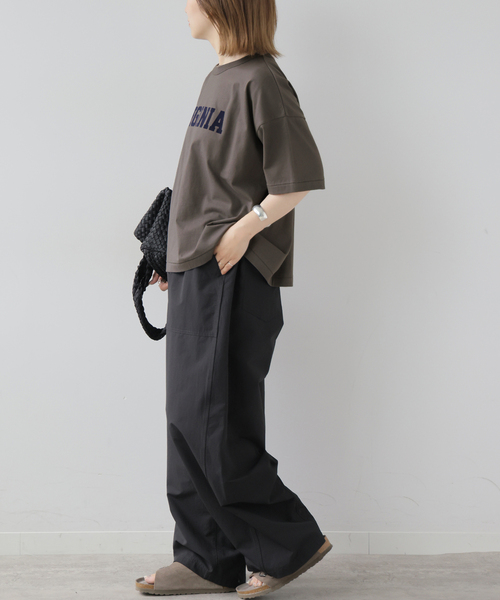 JOURNAL STANDARD relume(ジャーナルスタンダード レリューム)の「フロッキーロゴTEE(Tシャツ/カットソー・レディース・ボルドー/アイボリー/グレー/チャコールグレー・FREE)」の6枚目の写真