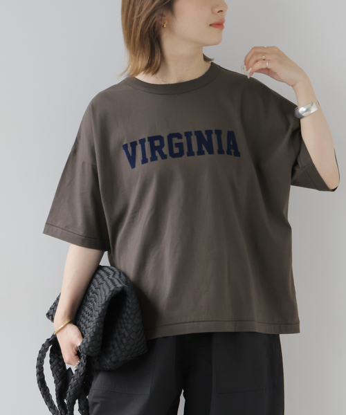 JOURNAL STANDARD relume(ジャーナルスタンダード レリューム)の「フロッキーロゴTEE(Tシャツ/カットソー・レディース・ボルドー/アイボリー/グレー/チャコールグレー・FREE)」の8枚目の写真