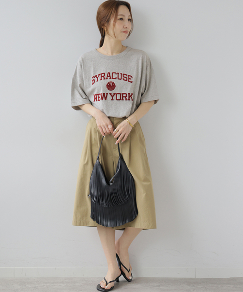 JOURNAL STANDARD relume(ジャーナルスタンダード レリューム)の「フロッキーロゴTEE(Tシャツ/カットソー・レディース・ボルドー/アイボリー/グレー/チャコールグレー・FREE)」の14枚目の写真