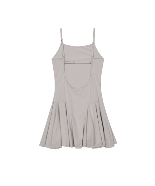 OJOS(オホス)の「Back Strap Flare Dress / Grey(ワンピース・レディース・その他・1/2/3)」の3枚目の写真