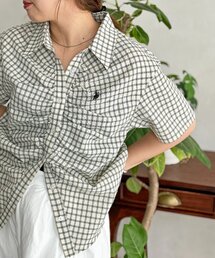 シャーリング半袖シャツ