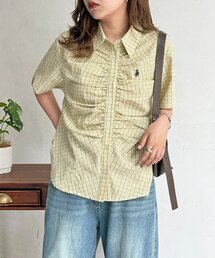 U.S. POLO ASSN. | シャーリング半袖シャツ(シャツ/ブラウス)