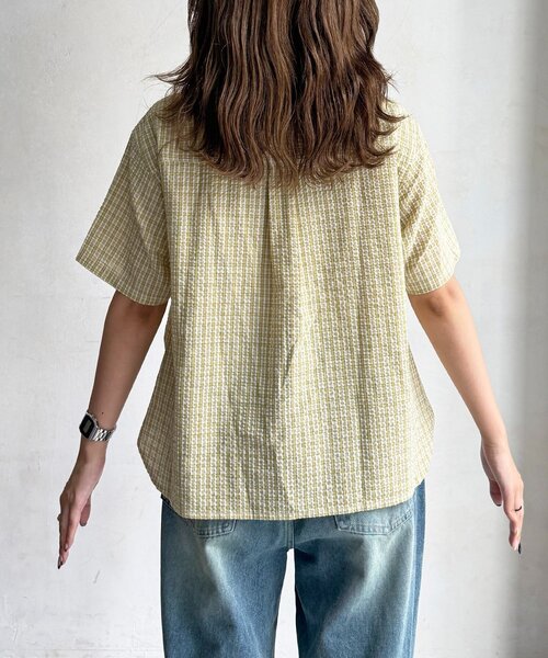 U.S. POLO ASSN.(ユーエスポロアッスン)の「シャーリング半袖シャツ(シャツ/ブラウス・レディース・レッド/ネイビー/ホワイト/イエロー・FREE)」の10枚目の写真