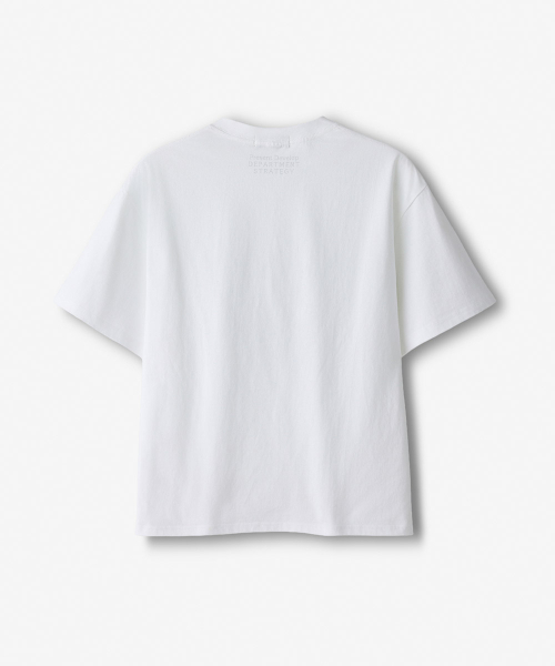 ECORR(エコル)の「ミラージュアートワーククロップ半袖Tシャツ_ホワイト(Tシャツ/カットソー・レディース・その他・M/L/XL)」の3枚目の写真