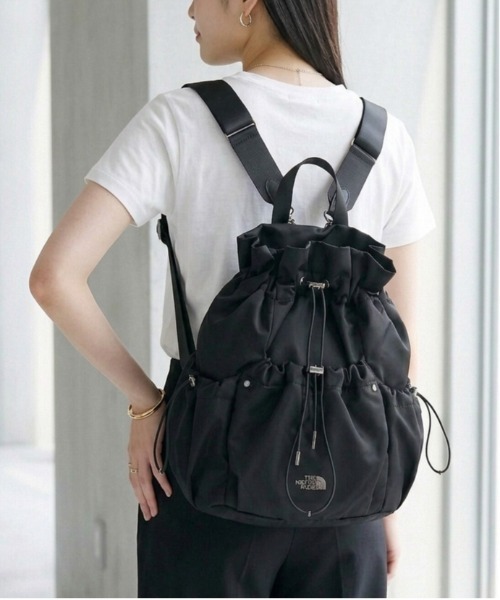 THE NORTH FACE(ザノースフェイス)の「【THE NORTH FACE/ザノースフェイス】3WAY 巾着型 ショルダー ボディバッグ リュック バックパック/BONNEY PACK M/ユニセックス(バックパック/リュック・レディース・ブラック/クリーム/スモークピンク・ONE SIZE)」の11枚目の写真