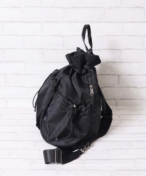 THE NORTH FACE(ザノースフェイス)の「【THE NORTH FACE/ザノースフェイス】3WAY 巾着型 ショルダー ボディバッグ リュック バックパック/BONNEY PACK M/ユニセックス(バックパック/リュック・レディース・ブラック/クリーム/スモークピンク・ONE SIZE)」の22枚目の写真