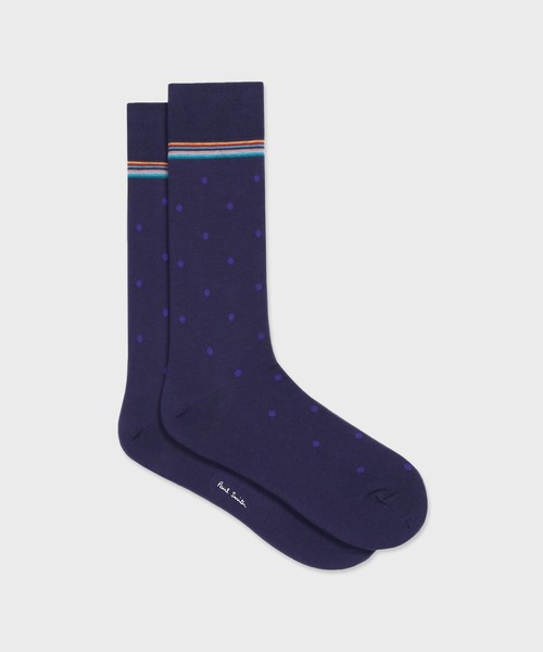 Paul Smith（ポールスミス）の「“Tonal Dot” ソックス【260603 DR】（ソックス/靴下・メンズ・ダークパープル/ネイビー/ブラック・25-27）」の3枚目の写真