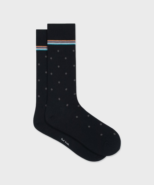 Paul Smith（ポールスミス）の「“Tonal Dot” ソックス【260603 DR】（ソックス/靴下・メンズ・ダークパープル/ネイビー/ブラック・25-27）」の2枚目の写真