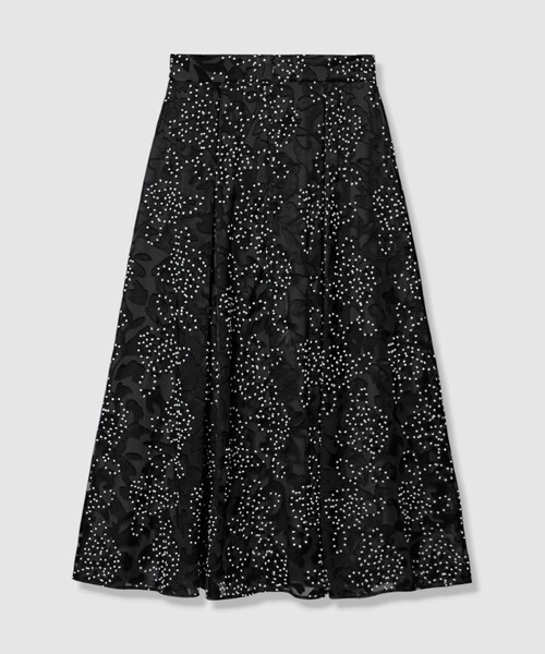 ANAYI(アナイ)の「オパール刺繍タック スカート(スカート・レディース・ブラック・38/36)」の12枚目の写真