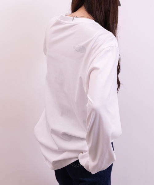 THE NORTH FACE(ザノースフェイス)の「THE NORTH FACE(ザ・ノースフェイス)/M'S EVERLITTE L/S TEE(Tシャツ/カットソー・レディース・ホワイト/ブラック・M/L/XL)」の9枚目の写真