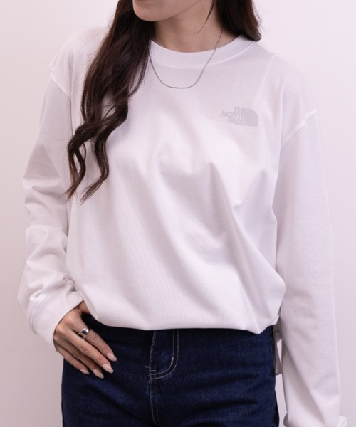 THE NORTH FACE(ザノースフェイス)の「THE NORTH FACE(ザ・ノースフェイス)/M'S EVERLITTE L/S TEE(Tシャツ/カットソー・レディース・ホワイト/ブラック・M/L/XL)」の3枚目の写真