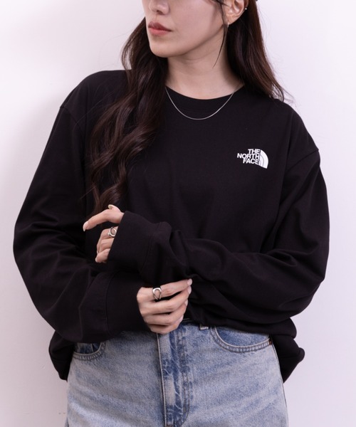 THE NORTH FACE(ザノースフェイス)の「THE NORTH FACE(ザ・ノースフェイス)/M'S EVERLITTE L/S TEE(Tシャツ/カットソー・レディース・ホワイト/ブラック・M/L/XL)」の13枚目の写真