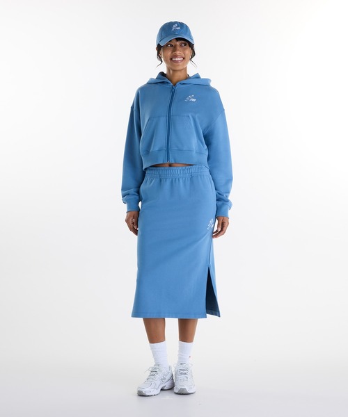 NEW BALANCE(ニューバランス)の「大谷翔平オールウェイズオンロゴフルジップフーディ(パーカー・レディース・グレイッシュブルー/ブラック/ヘザーグレー・SMALL/MEDIUM/LARGE/X-LARGE)」の11枚目の写真