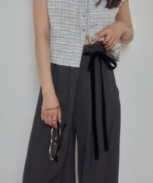 mystic（ミスティック）の「ベロアリボンタックスラックス（その他パンツ）」
