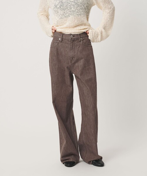ATTISESSION(アティセッション)の「<ATTISESSION>WIDE DENIM 402 デニムパンツ(デニムパンツ・レディース・ダークブラウン/ネイビー・38/36)」の20枚目の写真