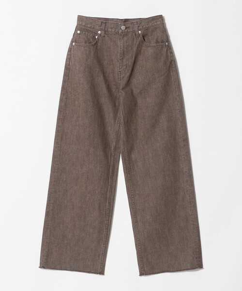 ATTISESSION(アティセッション)の「<ATTISESSION>WIDE DENIM 402 デニムパンツ(デニムパンツ・レディース・ダークブラウン/ネイビー・38/36)」の4枚目の写真