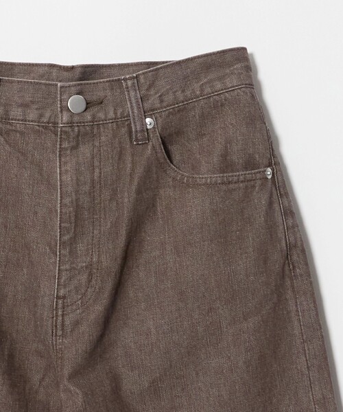 ATTISESSION(アティセッション)の「<ATTISESSION>WIDE DENIM 402 デニムパンツ(デニムパンツ・レディース・ダークブラウン/ネイビー・38/36)」の3枚目の写真
