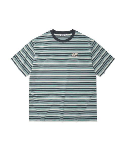 Wacky WiLLy(ワッキーウィリー)の「マルチストライプワッペン半袖Tシャツグリーン(Tシャツ/カットソー・レディース・その他・SMALL/MEDIUM/LARGE/X-LARGE)」の2枚目の写真