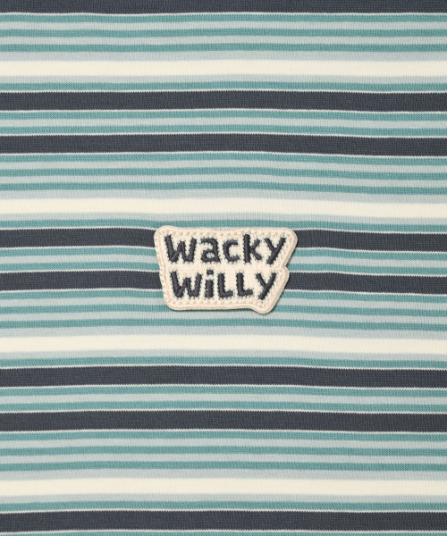 Wacky WiLLy(ワッキーウィリー)の「マルチストライプワッペン半袖Tシャツグリーン(Tシャツ/カットソー・レディース・その他・SMALL/MEDIUM/LARGE/X-LARGE)」の5枚目の写真