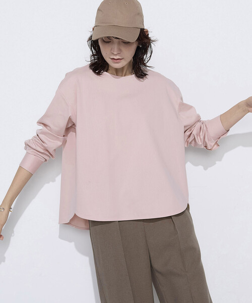COMME CA Wardrobe（コムサワードローブ）の「〔 +サイズ 〕 トリコット ジャージーブラウス（シャツ/ブラウス・レディース・ホワイト/ライトグレー/ピンク・13号）」の21枚目の写真