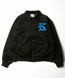 【KOOKY'N/セットアップ可】サテン刺繍コーデュロイブルゾン