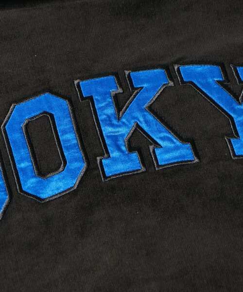 WHO'S WHO gallery(フーズフーギャラリー)の「【KOOKY'N/セットアップ可】サテン刺繍コーデュロイブルゾン(ブルゾン・メンズ・チャコールグレー/ブラック・FREE)」の12枚目の写真