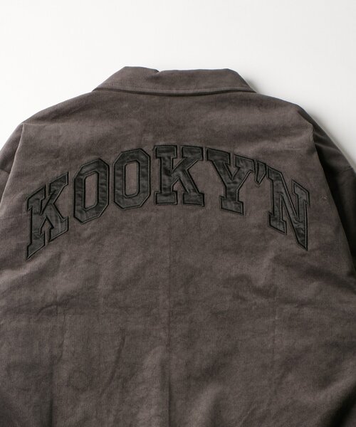 WHO'S WHO gallery(フーズフーギャラリー)の「【KOOKY'N/セットアップ可】サテン刺繍コーデュロイブルゾン(ブルゾン・メンズ・チャコールグレー/ブラック・FREE)」の15枚目の写真