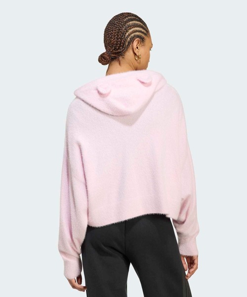 adidas(アディダス)の「フード付き アディダス ケアベア カーディガン / アディダスオリジナルス adidas Originals(カーディガン/ボレロ・レディース・ピンク・SMALL/X-SMALL/XX-LARGE/LARGE/MEDIUM/X-LARGE)」の6枚目の写真